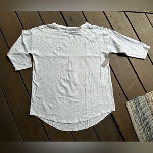 Chico's the ultimate tee Drop Shoulder Tunic, Alabaster, Chicos 1P U.S. MP